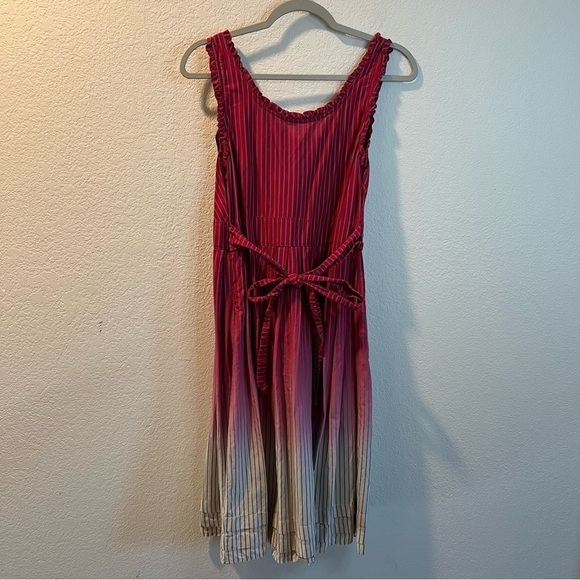 Women’s Converse pink ombré sleeveless a-line belted dress size medium M - Picture 5 of 6